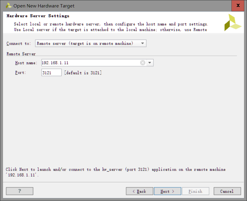 Remote hardware target