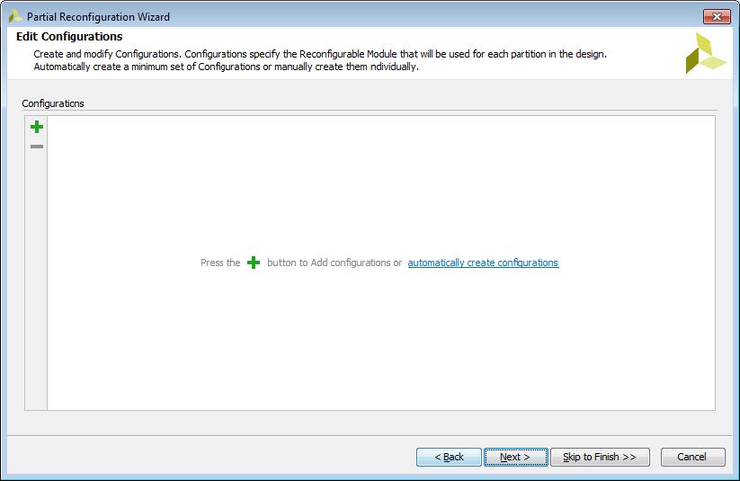 Edit Configurations before creating any Configurations
