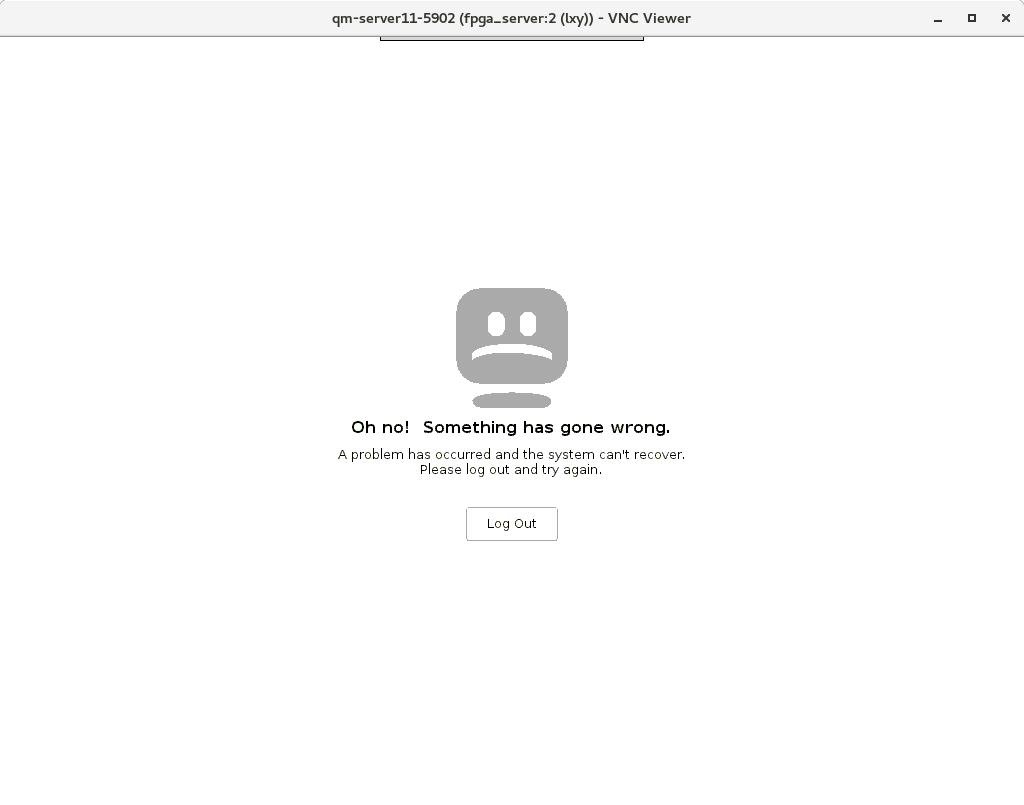 Something has gone wrong